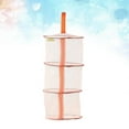 thumbnail image 3 of Creative Windproof 3 Layer Tray Tier Hanging Basket Underwear Bra Drying Rack Foldable Dryer Net (Orange), 3 of 4