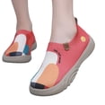 thumbnail image 1 of Zapatos Mocasines Pintados para Mujer Punta Redonda Transpirables Uso Diario, 1 of 9