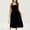 Black, variant on Sentmoon Maxi Dress Plus Size Boho Sleeveless Square Neck Wedding Guest Dress Cocktail Spring Solid Color Regular Fit Summer Dress Trendy for Everyday Casual Wear Beige L