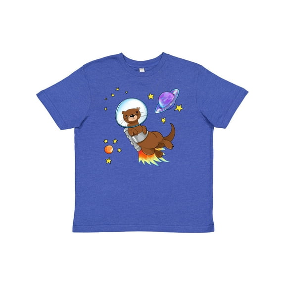 Inktastic Otter Space cute otter with rocket pack Youth T-Shirt