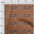 thumbnail image 1 of oneOone Georgette Viscose Fabric Leaves & Floral Block Printed Fabric 1 Yard 42 Inch Wide, 1 of 4
