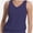 Navy blue, variant on Women V Neck Tank Tops Summer Sleeveless Casual Tops Loose Fit Banded Bottom Shirts