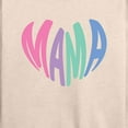 thumbnail image 3 of Instant Message - Mama Heart - Women's Lightweight French Terry Long Sleeve Shirt, 3 of 6