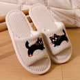 thumbnail image 4 of KEVCHE Womens Fuzzy Slippers , Warm Soft Fur Lining Non-Slip Base , Indoor Outdoor House Shoes, 4 of 4