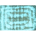 thumbnail image 1 of Ahgly Company Indoor Rectangle Abstract Light Blue Modern Area Rugs, 2' x 3', 1 of 4