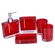 thumbnail image 4 of Juego de 5 accesorios de baño de acrílico para baño, taza, botella, cepillo de dientes, jabonera, 4 of 14