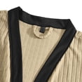 thumbnail image 6 of SHTXOZHI Men's Long Sleeve Long Bathrobe Lightweight Spa Homewear Soft Robe Sleepwear Tie Waist Loungewear with Pockets, 6 of 7