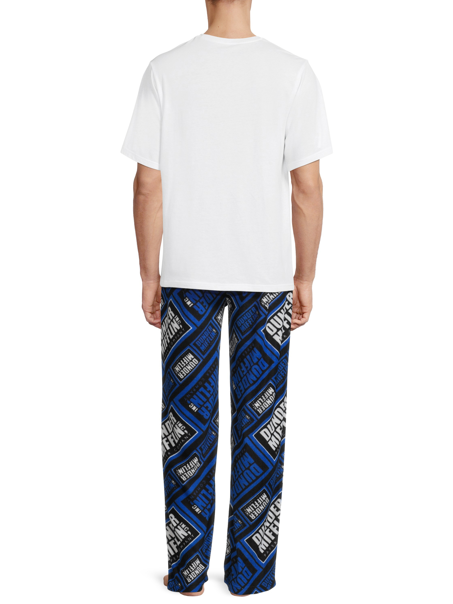 The Office Men s Dunder Mifflin Sleep Pants and Tee Shirt Set 2 Piece Sizes S 2XL Walmart