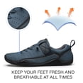thumbnail image 3 of Mens Lace Up Casual Shoes Lightweight Walking Oxfords Comfortable Non-slip Driving Shoes Breathable and Fashionable Blue 10 US, 3 of 7