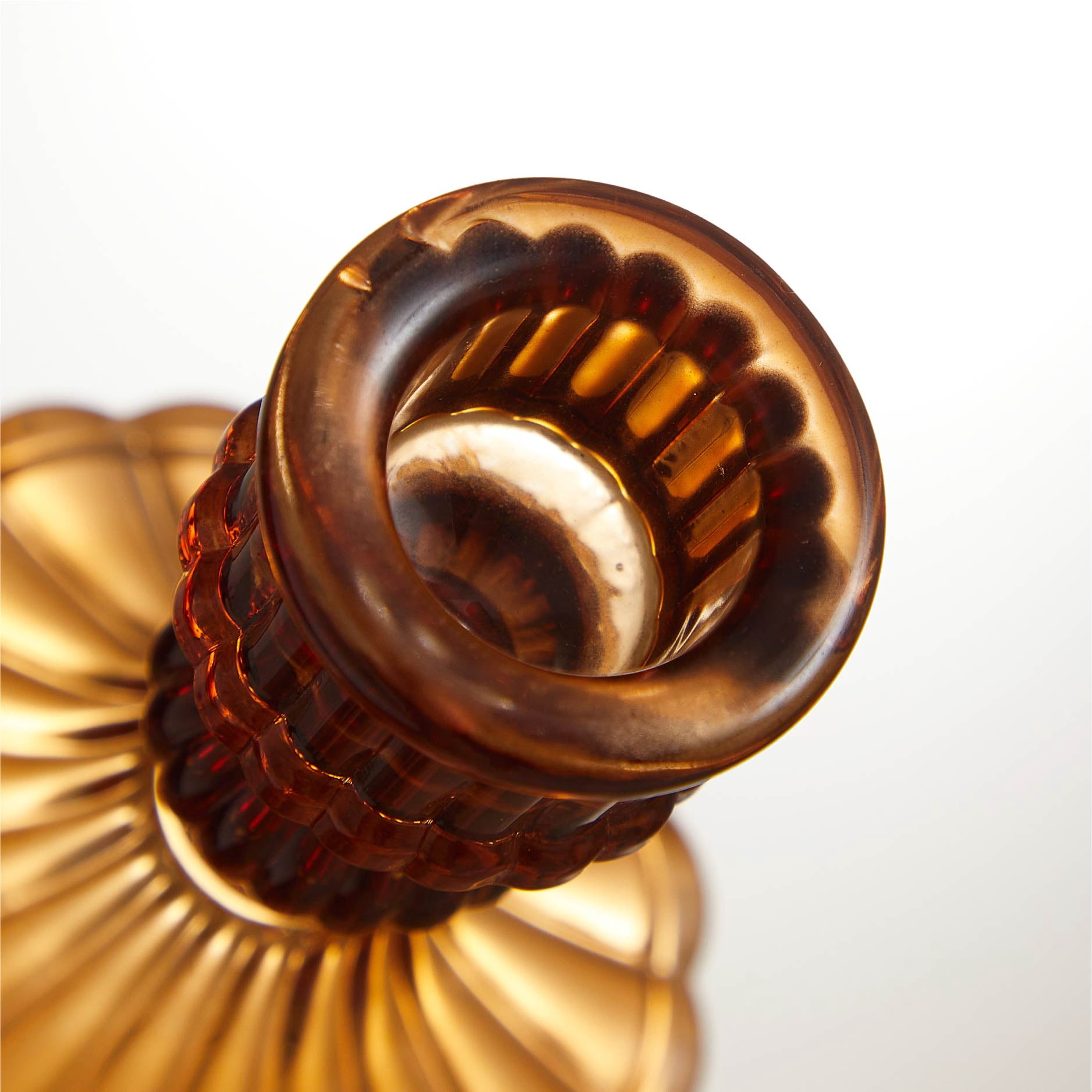 The Pioneer Woman Brown Glass Candleholder, Small