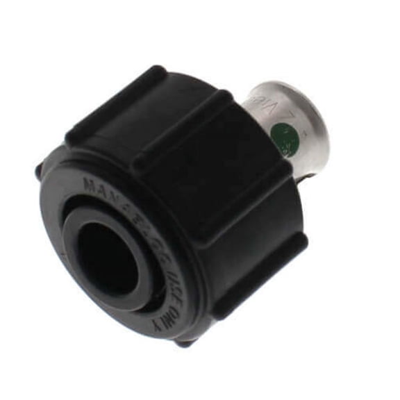 Viega 49224 3/8 PEX Press (PolyAlloy) x 1/2 ManaBloc Port Adapter
