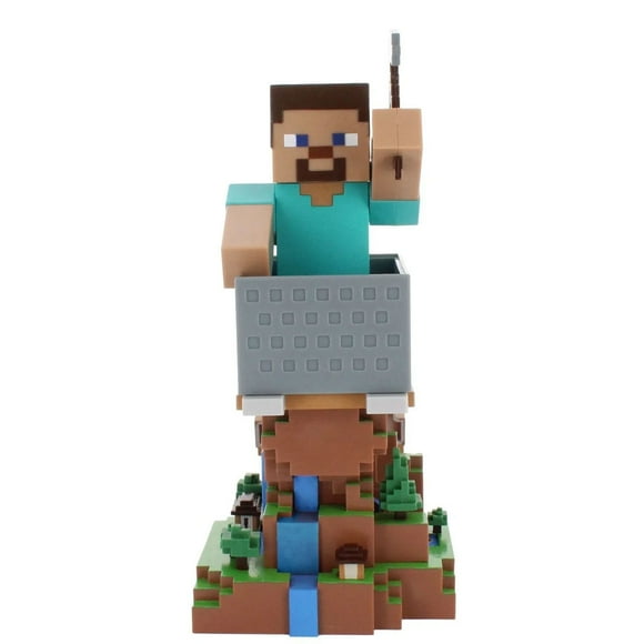 Exquisite Gaming Minecraft: Steve Cable Guy R.E.S.T support d'appareil de figurine à collectionner