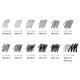 thumbnail image 5 of Lápices STAEDTLER Pigment Liner 40 piezas negros con puntas surtidas, 5 of 8