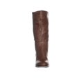 thumbnail image 2 of Esprit Women's Oliana Folded Top Block Heel Mid Calf Boots Brown Size 6, 2 of 5