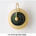 thumbnail image 3 of Glass Lampshade Led Wall Lights RustProof Seamless Welding Wall Lamp Round Wrought Iron Sconce, 3 of 5