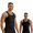 Black, variant on Men's Seamless Compression Tank Sleeveless Crew Neck Tummy Control Slim Body Shaper XL