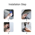 thumbnail image 3 of Waterproof Car Door Boot Edge Protectors Trim U Shape Guard Black Set Seal Rubber Strip Red, 3 of 7