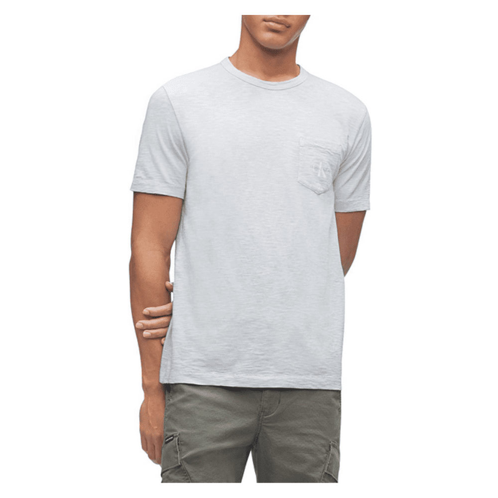 Calvin Klein Men's Short Sleeve Casual Pocket Logo Monogram T-Shirt 