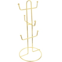 Monyance coffee cup holder Metal Mug Holder with 6 Hooks for Kitchen Countertop(12.2X5.12X5.12Inches)