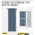 thumbnail image 3 of NICETOWN Blackout Curtains for Living Room, Heat Reflecting Solid Backtab/Rod Pocket Drapes, W34 x L48, 2 Panels, Stone Blue, 3 of 8
