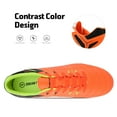 thumbnail image 2 of DREAM PAIRS Men Soccer Shoes Football Sneakers Soccer Outdoor Soccer Cleats ORANGE/BLACK/LEMON/GREEN Size 8.5, 2 of 6