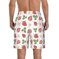 thumbnail image 3 of Kdxio Strawberry Pattern Mens Casual Shorts - Drawstring Summer Beach Sports Shorts for Men, 3 of 9