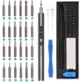 thumbnail image 1 of ORIA Electric Screwdriver (Newest) 28 IN 1 Cordless Mini Power Precision Screwdriver Set with 24 Bits, Rechargeable Portable Magnetic Repair Tool Kit with LED Lights for Phones Watch Jewelers Laptops, 1 of 1
