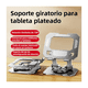 thumbnail image 4 of Soporte Tablet Base Giratoria 360° Plegable Para iPad Malubero Gris, 4 of 5