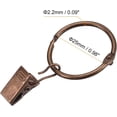thumbnail image 2 of shiyou-Curtain Rings with Clips, 14pcs Drapery Curtain Clip Rings, 1 Inch Curtain Clip Rings Hooks for Curtain Rod (Copper), 2 of 4