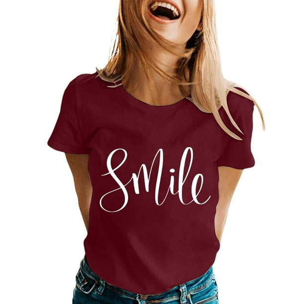 Camiseta gráfica de manga corta y cuello redondo para mujer: poliéster ligero, estampado de ranas, corte holgado, ropa informal de verano/para exterior