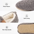 thumbnail image 5 of DualTop Women's Soft Curly Comfy Full Slippers Memory Foam Lightweight House Shoes Cozy Warm Loafer with Polar Fleece Lining, 5 of 6