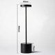 thumbnail image 5 of Lámpara de mesa de barra LED Lámpara de mesa de restaurante moderna Lámpara de mesa de cena Lámpara de escritorio con batería recargable Din Negro, Negro, 5 of 5