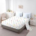 thumbnail image 5 of spefrowx Blue Bow Love Heart Queen Bedding for Kids, Gingham Buffalo Style Bedding Comforter Set Queen, Polka Dot Reversible, 7pcs, 5 of 6