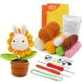 thumbnail image 1 of Crochet Kit for Beginners DIY Animal Crochet Kit Knitting Kit Complete Starter Kit for Adults with Detailed Tutorials, 1 of 6
