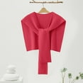 thumbnail image 3 of KLOY2K Women's Shawl Wrap - Poncho Cape Style, Open Front Cardigan Scarf, Pashmina for Fall Winter-Scarf for Women,Red,One Size, 3 of 7