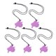 thumbnail image 1 of 5Pcs Chew Necklace Food Grade Silicone Chewing Pendant for Toddlers Kids Children Medium Purple, 1 of 4