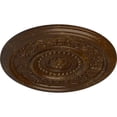 thumbnail image 3 of Ekena Millwork 16 1/8"OD x 5/8"P Marseille Ceiling Medallion (Fits Canopies up to 4 1/4"), Hand-Painted Root Beer Crackle, 3 of 6