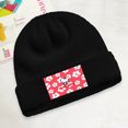thumbnail image 2 of Hello kitty Knitted hat, short bucket hat with knitted cuffs, style for men and women, warm winter hat, 2 of 5