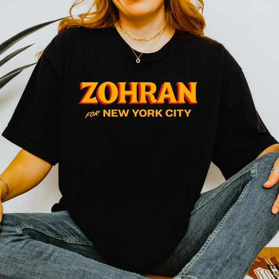 Zohran for NYC" Campaign Tee - Bold Political Statement, Urban Progressive Style