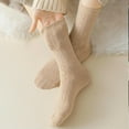 thumbnail image 4 of JIANFANG Wool Socks Female Winter Warm Sock Thicker Solid Sheep Wool Knitted Against Cold Snow Thermal Long, 4 of 9