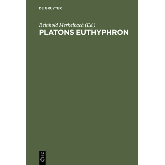 Platons Euthyphron, (Hardcover)