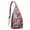 Pink-43, variant on Tie Dye Fantasy Chest Bag - Psychedelic Swirl Print Sling Backpack (Trippy Color Fusion, Lightweight Comfort)