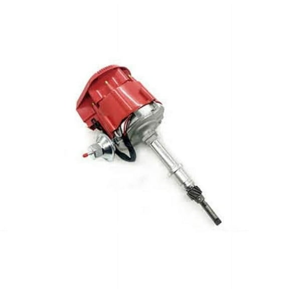 HEI Electronic Distributor Cap for Chevy Inline 6 Cylinder 230 250 292, Black