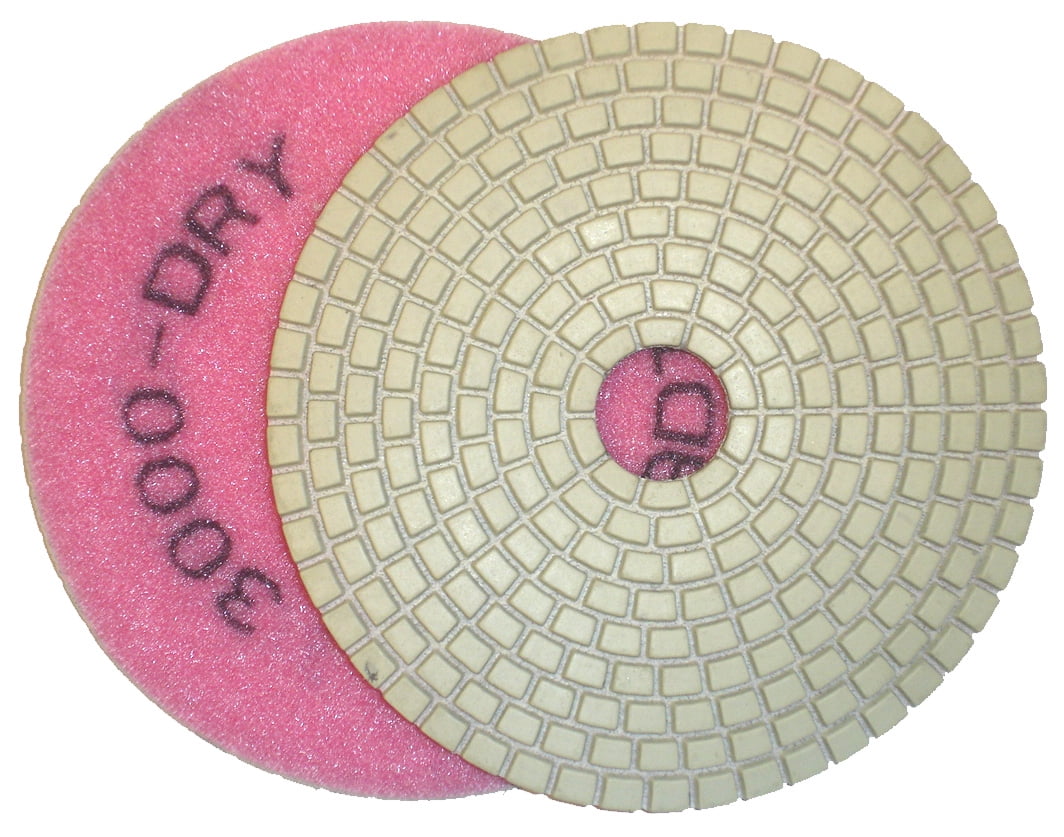 5" ADT Dry Diamond Polishing Pads 3000 grit 10 pc
