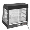 thumbnail image 1 of KFFKFF 3-Tier Commercial Food Warmer Display Countertop Pizza Cabinet with Light, 1 of 9