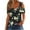Black #A, variant on Women's Eyelet Cold Shoulder Tops Short Sleeve V Neck Polka Dots Print Elegant Casual Dressy Tees Blouses (L, Wine)