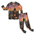 thumbnail image 4 of Leey-World Toddler Boy Halloween Pajamas Kids Pajamas Sets Boys Girls 2-Piece Sleepwear Set Cotton Long Sleeve Casual Kids, 4 of 9
