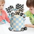 thumbnail image 3 of 22 adornos de madera para tartas con forma de coche, decoración creativa con temática de carreras de bolas para fiestas de aniversario y cumpleaños., 3 of 4