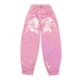 thumbnail image 3 of Mepaouo Metallic Cargo Pants for Girls Hop Dance Harem Pants Disco Street Dancewear 3-16 Years, 3 of 8
