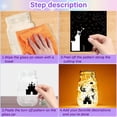 thumbnail image 4 of 12 Sheets 6 Styles Mermaid Mason Jar Decals Ocean Stickers Die Cuts Silhouettes Self-Adhesive PVC Waterproof for Craft Scrapbook Lantern Jars Wall Window Glass Phones Cup Black 7.8x5.9Inch, 4 of 6